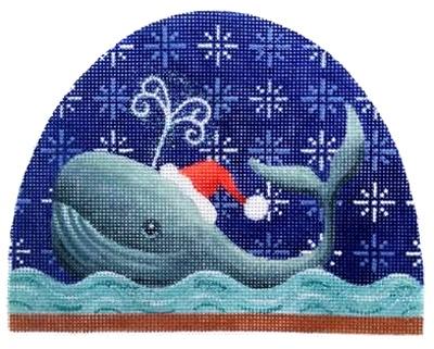 Whale Snowdome Painted Canvas Kirk & Bradley 