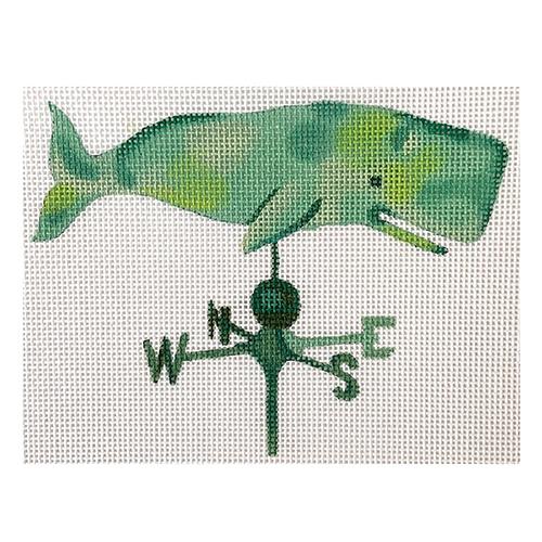 Whale Weathervane Painted Canvas All About Stitching/The Collection Design  - 1