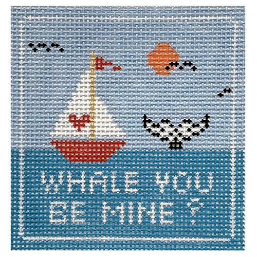 Whale you Be Mine Painted Canvas Thorn Alexander 