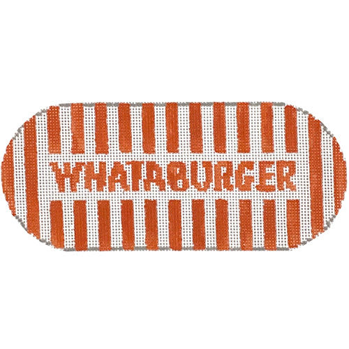 Whataburger Painted Canvas Wipstitch Needleworks  - 1