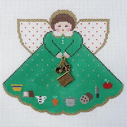 What's Cooking Angel with Stitch Guide – Needlepoint.Com