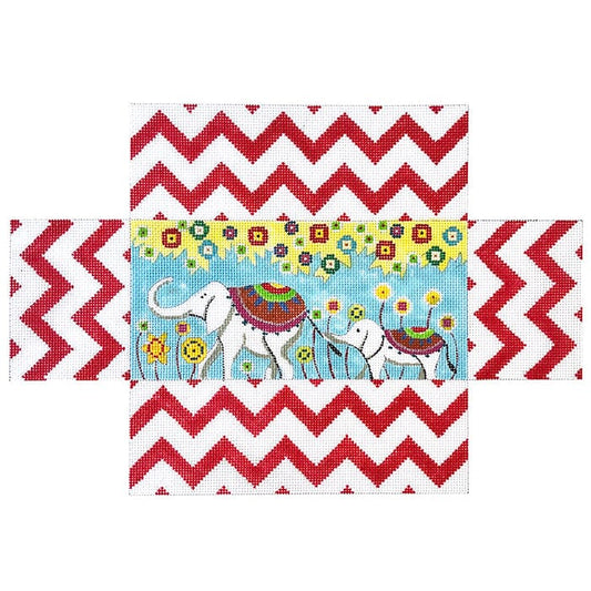Whimsy Elephants Painted Canvas Colors of Praise 