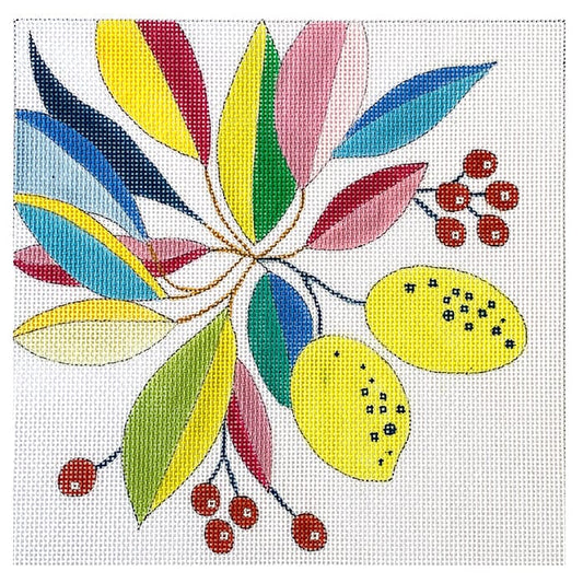 Whimsy Lemon Branch Painted Canvas Colors of Praise 