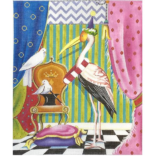 Whimsy Stork Painted Canvas Colors of Praise 