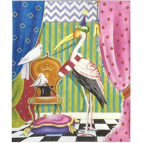 Whimsy Stork Painted Canvas Colors of Praise  - 1
