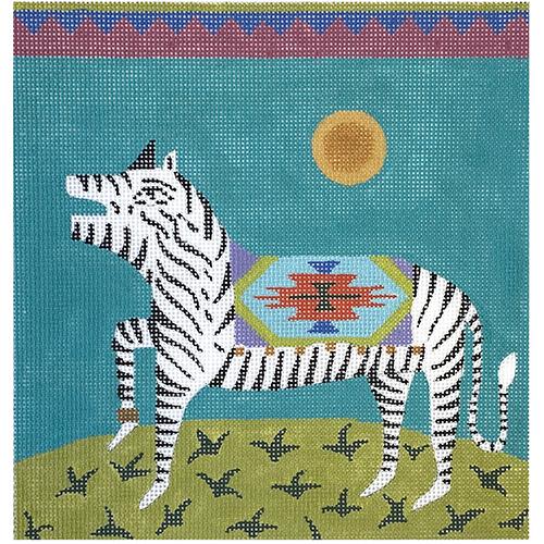 Whimsy Zebra Painted Canvas Colors of Praise  - 1