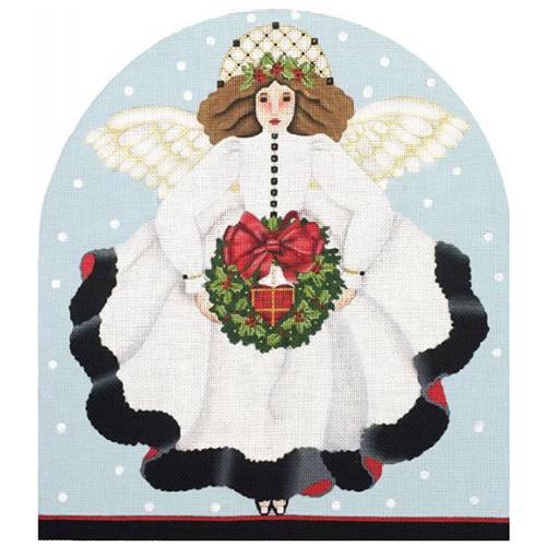 White Angel Dome Painted Canvas Melissa Shirley Designs  - 1