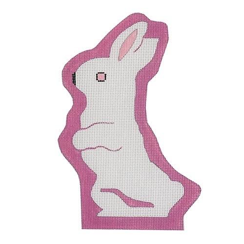 White Chocolate Bunny Painted Canvas Ewe & Eye  - 1