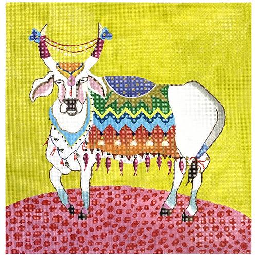 White Cow Painted Canvas Colors of Praise 