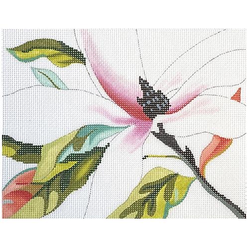 White Flower (COP) Painted Canvas Colors of Praise 