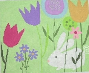 White Rabbit Painted Canvas Birds of a Feather  - 1