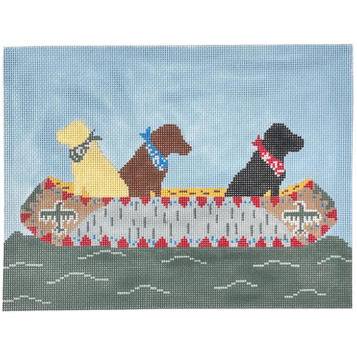 White Water Labs Painted Canvas CBK Needlepoint Collections  - 1