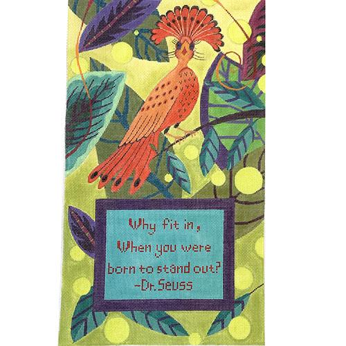 Why Fit In, When You Were Born to Stand Out? II on 18 Painted Canvas Zecca  - 1