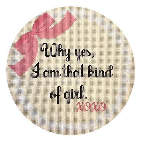 Why Yes, I am That Kind of Girl Painted Canvas Rachel Donley  - 1
