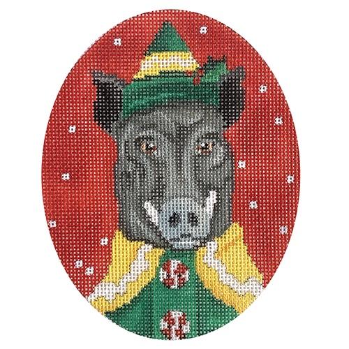 Wild Boar Painted Canvas Scott Church Creative  - 1