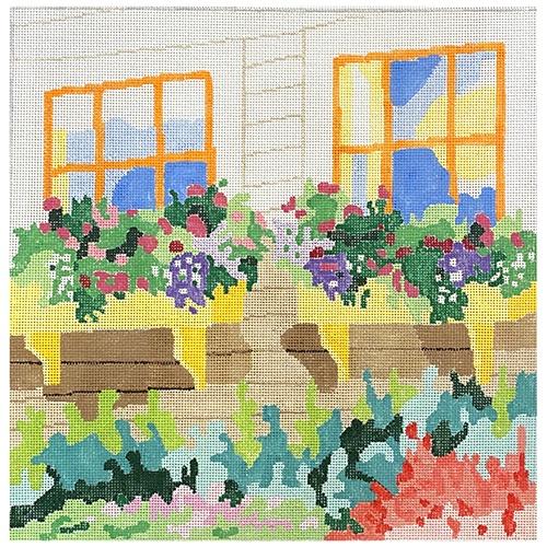Window Box #2 Painted Canvas Jean Smith 