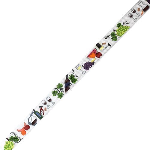 Wine Connoisseur Belt Painted Canvas The Meredith Collection  - 1