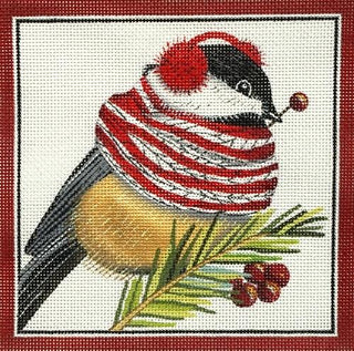 Winter Chickadee Painted Canvas Mary Lake Thompson 
