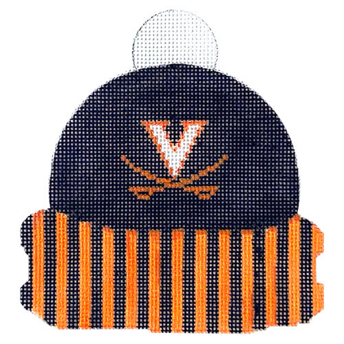 Winter Hat - University of Virginia Painted Canvas Kristine Kingston 