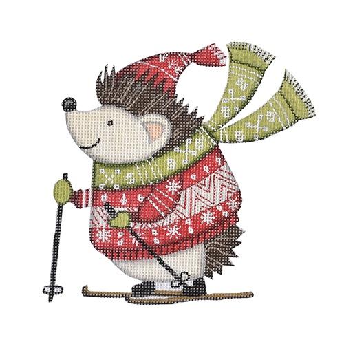 Winter Hedgehog Painted Canvas Painted Pony Designs  - 1