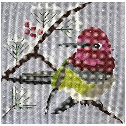 Winter Hummer Painted Canvas Melissa Prince Designs 
