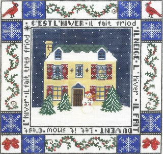 Winter Painted Canvas Cooper Oaks Design 
