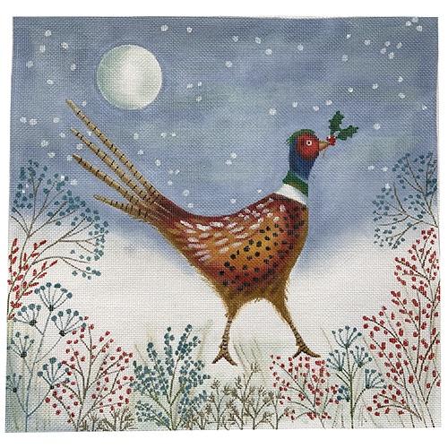 Winter Pheasant Painted Canvas Love You More  - 1