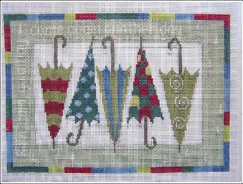 Winter Umbrellas Painted Canvas Pippin 
