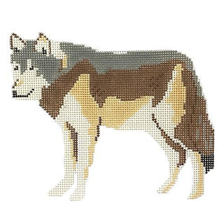 Winter Wolf Painted Canvas Eva Howard 
