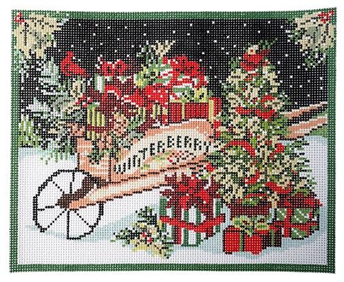 Winterberry Painted Canvas Birds of a Feather  - 1