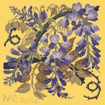 Wisteria Needlepoint Kit Kits Elizabeth Bradley Design Sunflower Yellow 
