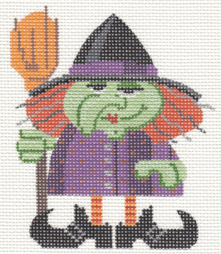 Witchie Poo Painted Canvas Labors of Love Needlepoint  - 1