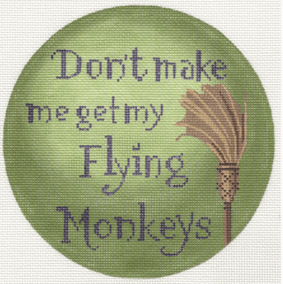 Wizard of Oz   Don't Make Me Painted Canvas Labors of Love Needlepoint 
