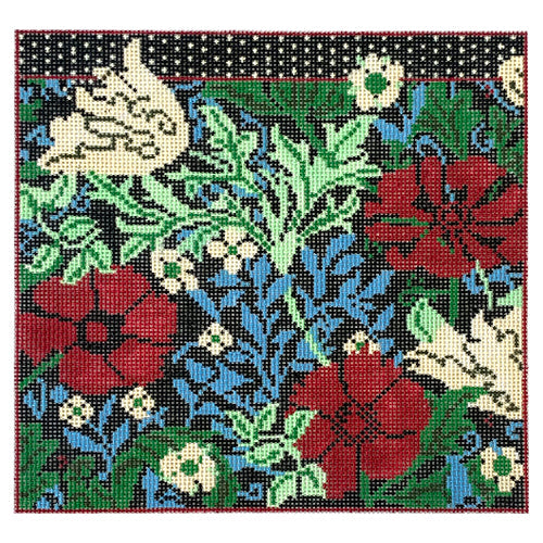 Wm's Compton Eyeglass Case/Insert 18 mesh Painted Canvas Whimsy & Grace - 1