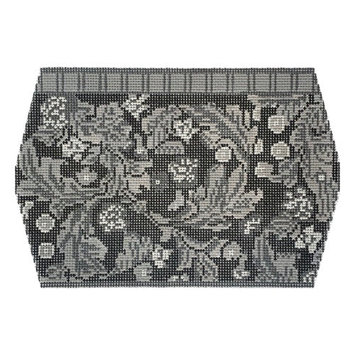 Wm's Pewter Leicester Needle Case Painted Canvas Whimsy & Grace - 1