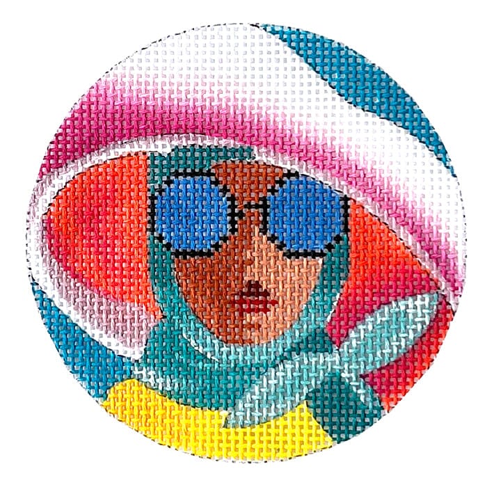 Woman in Glasses Painted Canvas Colors of Praise  - 1