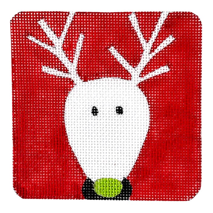 Wonderland Reindeer Painted Canvas Walker's Needlepoint  - 1