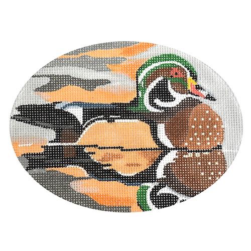 Wood Duck Painted Canvas Melissa Prince Designs  - 1