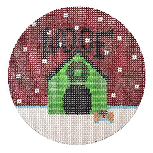 Woof Dog House Painted Canvas The Meredith Collection 
