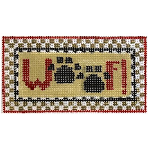 Woof! Painted Canvas Kathy Schenkel Designs 
