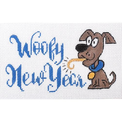 Woofy New Year Painted Canvas A Poore Girl Paints 
