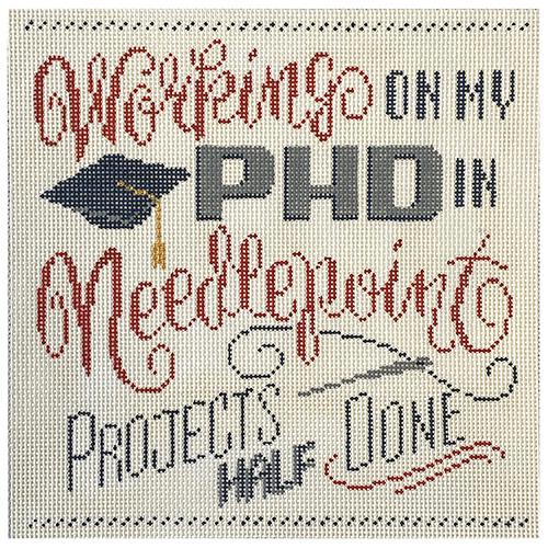 Working on my PhD Painted Canvas Alice Peterson Company  - 1