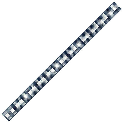 Woven Gingham Belt Painted Canvas Little Stitches Needleworks  - 1