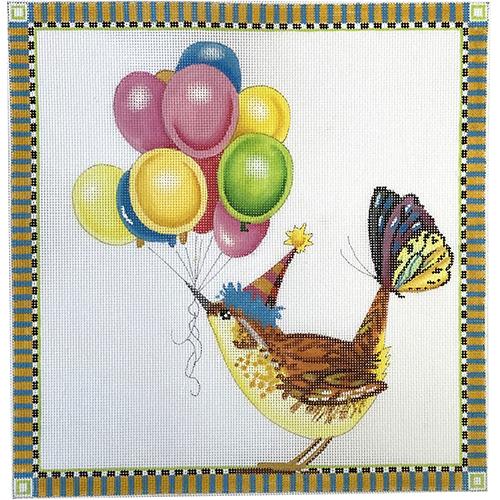 Wren/Balloons Painted Canvas Colors of Praise  - 1