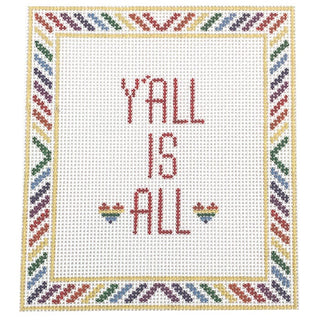 Y'all Is All Painted Canvas Initial K Studio 
