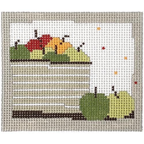 Year of Pippin Apple Basket Painted Canvas Pippin 
