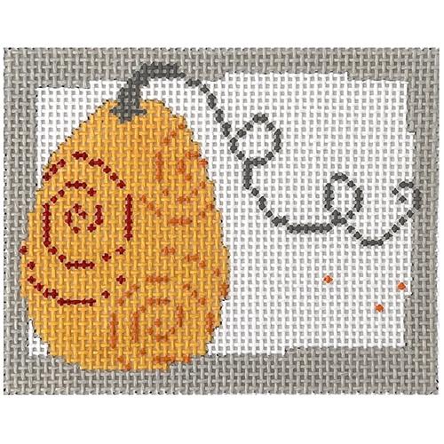 Year of Pippin Pumpkin Painted Canvas Pippin  - 1