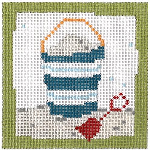 Year of Pippin Sand Bucket Painted Canvas Pippin  - 1