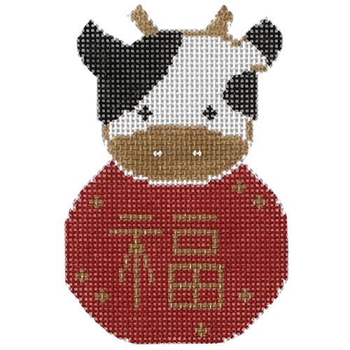 Year of the Cow Painted Canvas Audrey Wu Designs 
