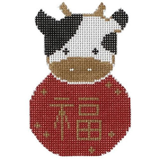 Year of the Cow Painted Canvas Audrey Wu Designs 

